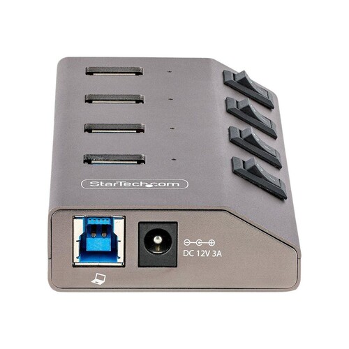 StarTech.com 4-Port Self-Powered USB-C Hub with Individual On/Off Switches, USB 3.0 5Gbps Expansion Produktbild Additional View 1 L