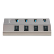 StarTech.com 4-Port Self-Powered USB-C Hub with Individual On/Off Switches, USB 3.0 5Gbps Expansion Produktbild Additional View 3 S