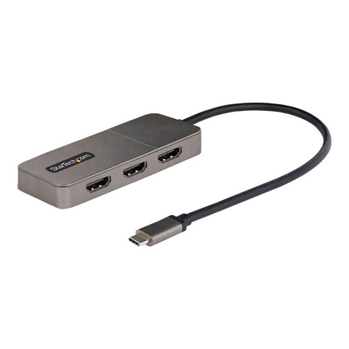 StarTech.com 3-Port USB-C MST Hub, USB Type-C to 3x HDMI Multi-Monitor Adapter for Laptop, Triple HD Produktbild Additional View 1 L