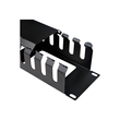 StarTech.com Server Rack Cable Management - 2U Horizontal - Cable Duct Raceway Panel with Cover (CMD Produktbild Additional View 1 S
