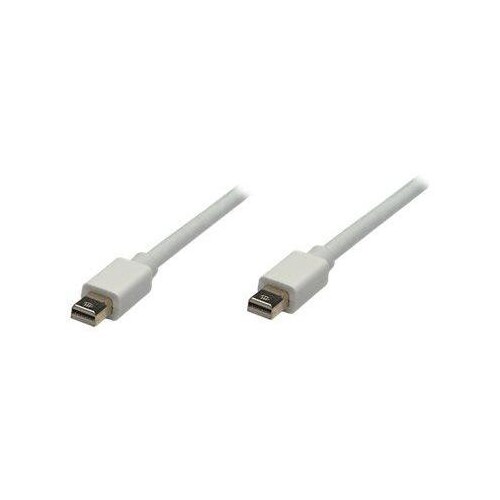 Manhattan Mini DisplayPort 1.2 Cable, 4K@60Hz, 2m, Male to Male, Bi-Directional, White, Lifetime War Produktbild