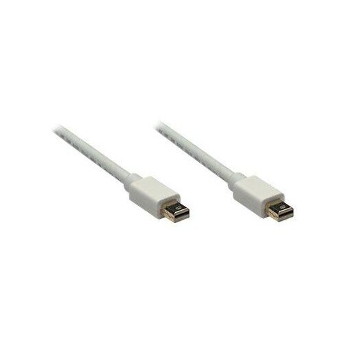 Manhattan Mini DisplayPort 1.2 Cable, 4K@60Hz, 2m, Male to Male, Bi-Directional, White, Lifetime War Produktbild Additional View 2 L