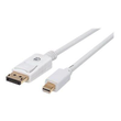 Manhattan Mini DisplayPort 1.2 to DisplayPort Cable, 4K@60Hz, 1m, Male to Male, White, Lifetime Warr Produktbild
