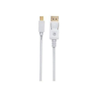 Manhattan Mini DisplayPort 1.2 to DisplayPort Cable, 4K@60Hz, 1m, Male to Male, White, Lifetime Warr Produktbild Additional View 1 S