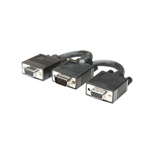 Manhattan SVGA Y Cable, HD15, 15cm, Male to Females, Splits an SVGA connection between two monitors, Produktbild
