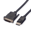 ROLINE Adapterkabel - DisplayPort (M) zu DVI (M) Produktbild Additional View 1 S