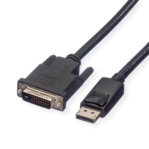 ROLINE Adapterkabel - DisplayPort (M) zu DVI (M) Produktbild Additional View 1 L
