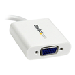 StarTech.com Mini DisplayPort to VGA Adapter - White - 1080p - Thunderbolt to VGA Monitor Adapter - Produktbild Additional View 1 S