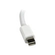 StarTech.com Mini DisplayPort to VGA Adapter - White - 1080p - Thunderbolt to VGA Monitor Adapter - Produktbild Additional View 2 S