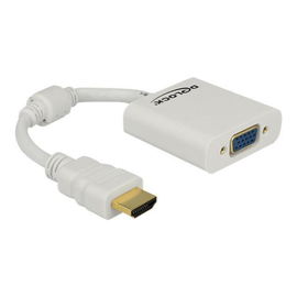 Delock Adapter HDMI-A Stecker > VGA Buchse - Videoadapter - HDMI männlich zu HD-15 (VGA) Produktbild