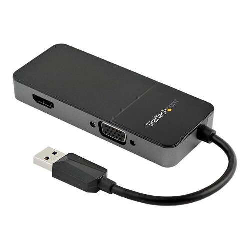 StarTech.com USB 3.0 auf HDMI und VGA Adapter - 4K/1080p USB Typ-A Dual Monitor Multiport Konverter Produktbild Additional View 2 L