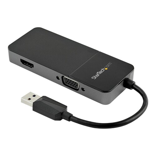 StarTech.com USB 3.0 auf HDMI und VGA Adapter - 4K/1080p USB Typ-A Dual Monitor Multiport Konverter Produktbild Additional View 4 L
