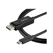 StarTech.com 6ft/2m USB C to DisplayPort 1.4 Cable 8K 60Hz/4K, Bidirectional DP to USB-C or USB-C to Produktbild Additional View 1 S