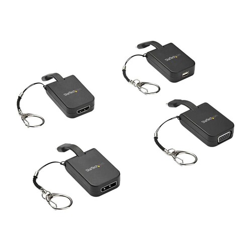 StarTech.com Kompakter USB-C auf mDP-Adapter - 8K 60Hz/4K USB-C auf mDP-1.4-Videokonverter mit Schlü Produktbild Additional View 3 L