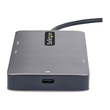StarTech.com USB C Multiport Adapter, USB C auf Dual HDMI Video, 4K 60Hz, 5Gbit/s USB-A Hub, 100W PD Produktbild Additional View 4 S