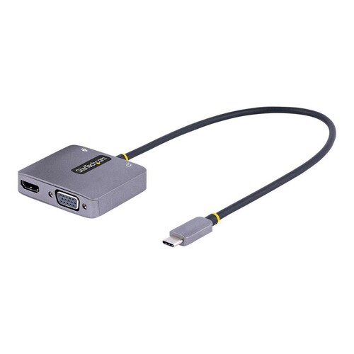StarTech.com USB C Video Adapter, USB C to HDMI VGA Multiport Adapter w/ 3.5mm Audio Output, 4K 60Hz Produktbild Additional View 2 L