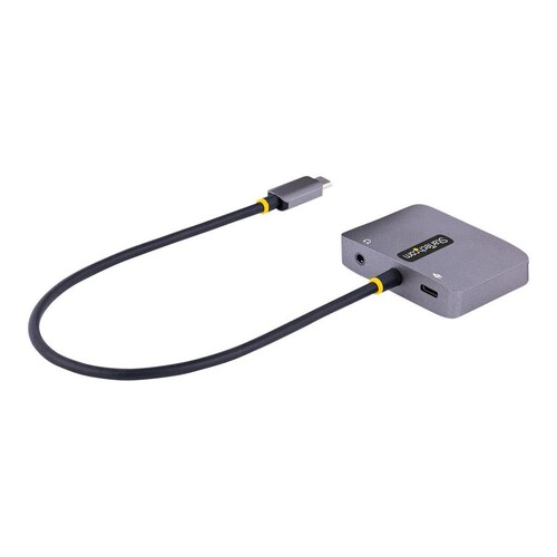StarTech.com USB C Video Adapter, USB C to HDMI VGA Multiport Adapter w/ 3.5mm Audio Output, 4K 60Hz Produktbild Additional View 3 L