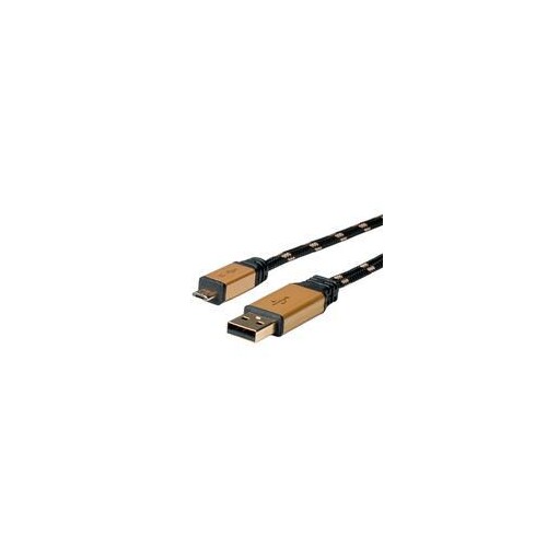 ROLINE USB-Kabel - Micro-USB Typ B (M) zu USB (M) Produktbild