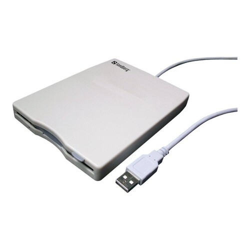 SANDBERG USB Floppy Mini Reader - Laufwerk - Diskette (1.44 MB) Produktbild Front View L