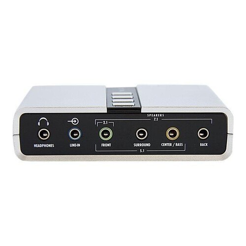 StarTech.com USB 2.0 Soundbox 7.1 Adapter - externe USB Soundkarte mit SPDIF Didital Audio Produktbild Additional View 1 L