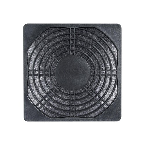 Cooltek - Lüftergitter mit Filter - Schwarz Produktbild Front View L
