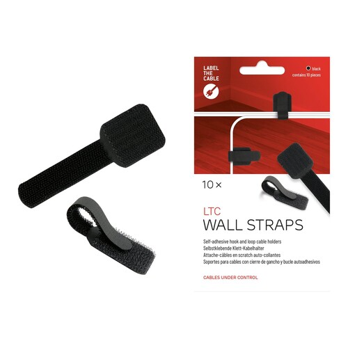 Label-the-cable LTC WALL STRAPS - Kabelhalter - Oberfläche montierbar, geeignet für Wandmontage - 9 Produktbild