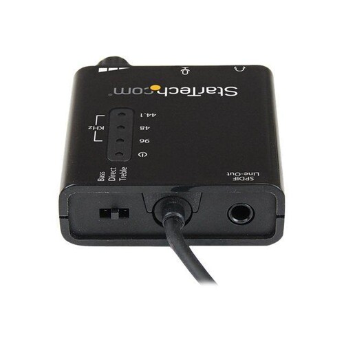 StarTech.com USB Audio Adapter - Externe USB Soundkarte mit SPDIF Digital Audio mit 2x 3,5mm Klinke Produktbild Additional View 1 L