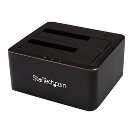 StarTech.com Dual Bay SATA HDD Docking Station - for 2 x 2.5 / 3.5" SATA SSD / HDD - Hot Swap - Hard Produktbild