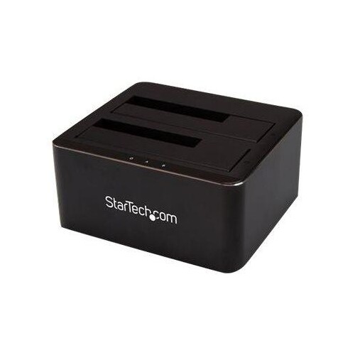 StarTech.com Dual Bay SATA HDD Docking Station - for 2 x 2.5 / 3.5" SATA SSD / HDD - Hot Swap - Hard Produktbild