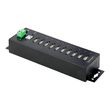 StarTech.com 10-Port Industrial USB 2.0 Hub, Rugged USB Hub w/15kV Air/8kV Contact ESD Level 4 Prote Produktbild Additional View 3 S