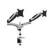 DIGITUS Universal Dual Monitorhalter mit Gasdruckfeder und Klemmbefestigung Produktbild