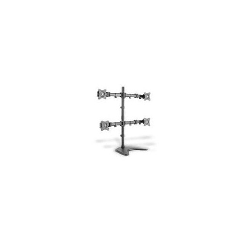DIGITUS Universeller Vierfach Monitorhalter mit Stand-/ Klemm-Montage Produktbild Additional View 1 L