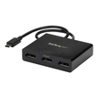 StarTech.com USB-C DisplayPort Adapter - 3 Port Produktbild Additional View 2 S