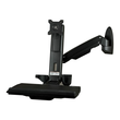 StarTech.com Wandmontage Sitz-/ Steh Workstation - 1 Monitor bis zu 24" - VESA - Höhenverstellbarer Produktbild Additional View 3 S