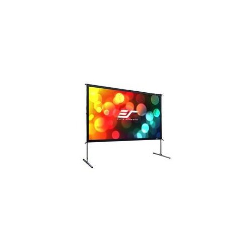 Elite Screens Yard Master 2 - Manuell - 4,57 m (180") - 3,99 m - 2,24 m - 16:9 - Silber - Weiß Produktbild Front View L