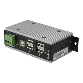 StarTech.com HB20A4AME USB 2.0 Hub (4-Port Industrial USB 2.0 Hub mit ESD-Schutz, 350W Überspannungs Produktbild