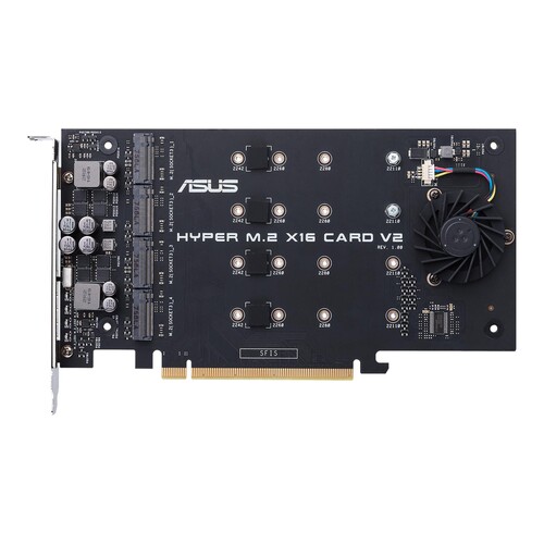 ASUS HYPER M.2 X16 CARD V2 - Schnittstellenadapter Produktbild Additional View 1 L