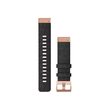 Garmin QuickFit - Uhrarmband für Smartwatch - Heathered Black, Teile in Rotgold Produktbild
