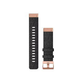 Garmin QuickFit - Uhrarmband für Smartwatch - Heathered Black, Teile in Rotgold Produktbild
