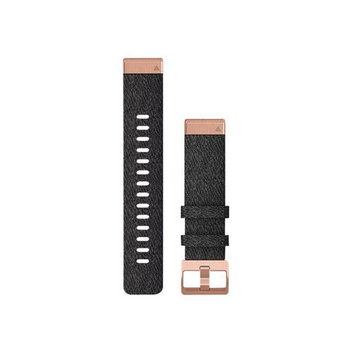 Garmin QuickFit - Uhrarmband für Smartwatch - Heathered Black, Teile in Rotgold Produktbild