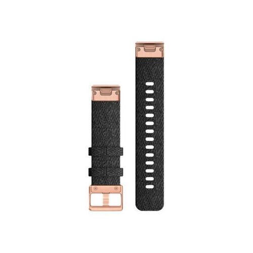 Garmin QuickFit - Uhrarmband für Smartwatch - Heathered Black, Teile in Rotgold Produktbild Additional View 1 L