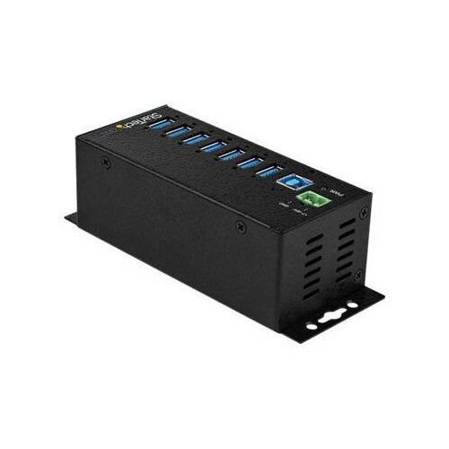 StarTech.com HB30A7AME USB 3.0 Hub (7-Port, Din-Rail,  Industrielle Anwendung, externes Netzteil, Ub Produktbild Additional View 1 L