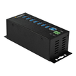 StarTech.com HB30A7AME USB 3.0 Hub (7-Port, Din-Rail,  Industrielle Anwendung, externes Netzteil, Ub Produktbild Additional View 3 S