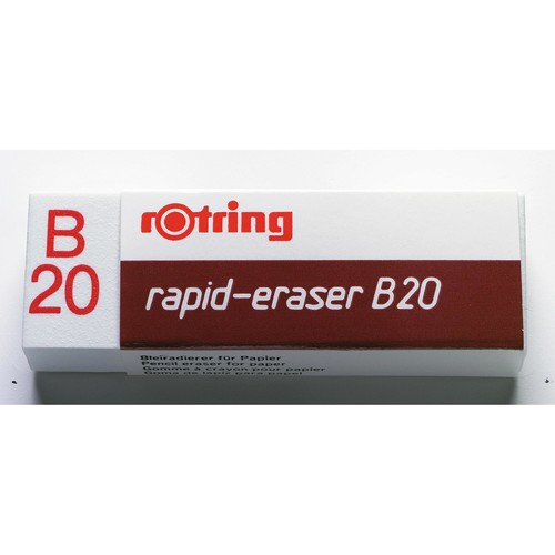 Radiergummi B20 65x21x11mm weiß Kautschuk Rotring S0194570 Produktbild Front View L
