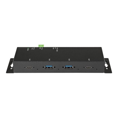 StarTech.com 4 Port USB-C Hub 10 Gbit/s -Metall  Industrieller USB-C Hub - 2x USB-C & 2x USB-A - ESD Produktbild Additional View 3 L