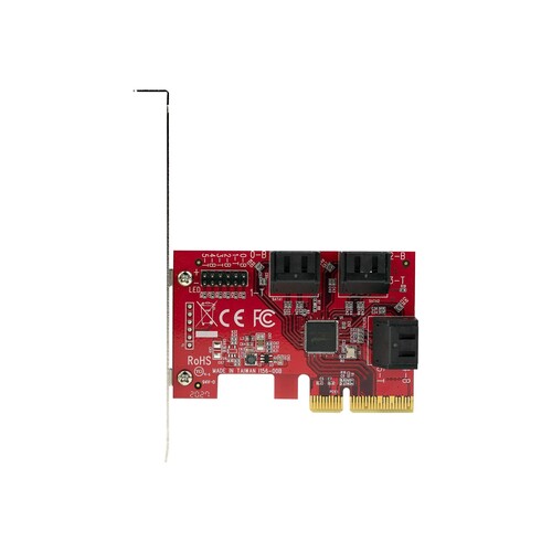 StarTech.com PCIe SATA Controller Karte - 6 Port SATA 3 Erweiterungskarte/Kontroller - 6Gbit/s - Produktbild