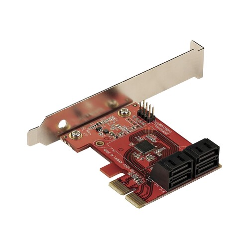 StarTech.com PCIe SATA Controller Karte - 4 Port SATA 3 Erweiterungskarte/Kontroller - 6Gbit/s - Produktbild