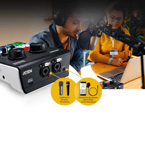 ATEN MicLIVE 6-CH - Audio-Schnittstelle - 24-Bit Produktbild Additional View 3 L
