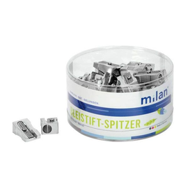Spitzer einfach ohne Behälter keilform silber Metall Milan 370 Produktbild