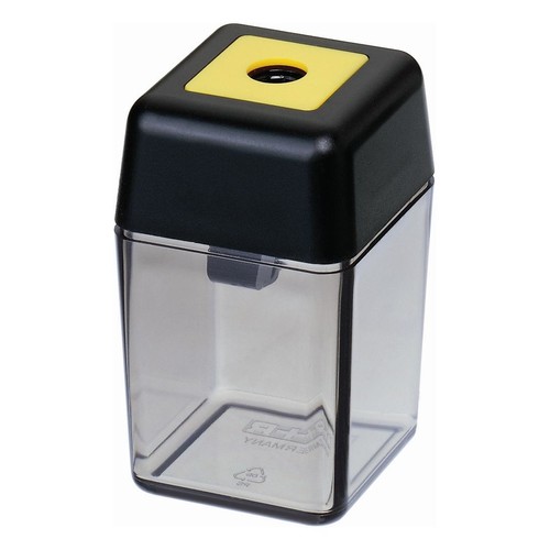 Spitzer einfach mit Behälter eckig hoch schwarz/rauch M+R 0915-0000 Produktbild Front View L